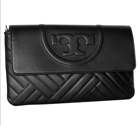 Tory Burch Alexis Clutch with Chain Leather Strap - Picture 2 of 5